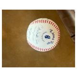 1985 MLB All-Star Game Commemorative Lot: Louisville Slugger Mini Bat & Multi-Signed Minnesota Twins / Local Celebrity Baseball