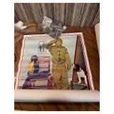 Mixed Collectibles Lot Featuring Boy Scouts Poster, Figural Pipes, Costume Jewelry, Shells & More