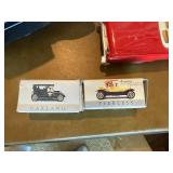 Vintage & Modern Toy Vehicle Collection: 10-Piece Lot featuring Tyco RC Mini Cooper, Tin Litho Motorcycle, and Classic Die-Cast Cars