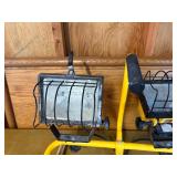Regent Dual-Head Halogen Work Light with Stand (Yellow/Black)