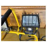 Regent Dual-Head Halogen Work Light with Stand (Yellow/Black)