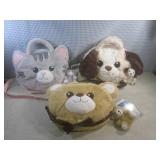 (EW6) 3 - 4-In-1 Plush Pet Bags...