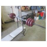 (FRNT) DP Weight Bench with Weights...