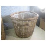 (EC1) 3 Wicker Planter Baskets  - 2...