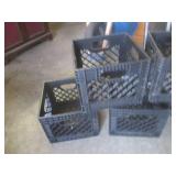 (BS) 5 Plastic Milk Crates...