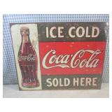 (G-1) Coca-Cola Tin Sign 16' x 12 1...