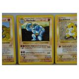 Shadowless Base Set Red Number Pokemon Cards - Onix, Machoke, Sandshrew, Jynx