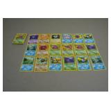 Fossil Set Red Number Pokemon Cards