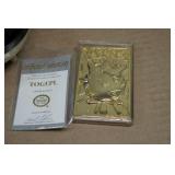 Vintage Pokemon Players Guide and Ball with Togepi Gold Card