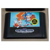 *2* Sega Genesis Sonic the Hedgehog 2 Game Cartridges