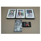 Sega Genesis Madden 94/95, Mario Andretti Racing & Caesars Palace Game Cartridges