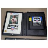 Sega Genesis Madden 94/95, Mario Andretti Racing & Caesars Palace Game Cartridges