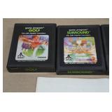 Atari Game Cartridges - Golf, Surround, Othello, Defender, Combat, Blackjack