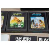 Atari Game Cartridges - Golf, Surround, Othello, Defender, Combat, Blackjack