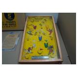 Vintage Northwestern Products Poosh-M-Up Big 5 Baseball-Themed Electric Pinball Game