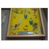 Vintage Northwestern Products Poosh-M-Up Big 5 Baseball-Themed Electric Pinball Game