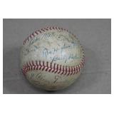 Vintage Catchers Mitt and Signed Baseball - 1940