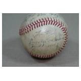 Vintage Catchers Mitt and Signed Baseball - 1940