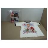 1998 Highlight Starz Bean Bag Plush Figures and Mark McGwire T-Shirt