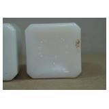 Antique Milk Glass Salt and Pepper Shakers