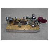 Antique Vibroplex Bug Morse Code Telegraph Key - Railroad