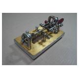 Antique Vibroplex Bug Morse Code Telegraph Key - Railroad