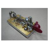 Antique Vibroplex Bug Morse Code Telegraph Key - Railroad