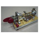 Antique Vibroplex Bug Morse Code Telegraph Key - Railroad