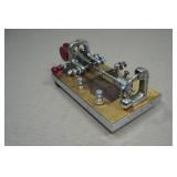 Antique Vibroplex Bug Morse Code Telegraph Key - Railroad