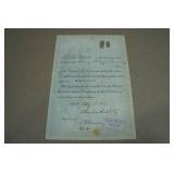 Antique Chicago, Burlington & Quincy Railroad Company Stock Certificate