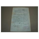 Antique Chicago, Burlington & Quincy Railroad Company Stock Certificate