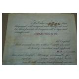 Antique Chicago, Burlington & Quincy Railroad Company Stock Certificate