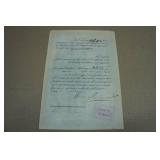 Antique Chicago, Burlington & Quincy Railroad Company Stock Certificate