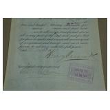 Antique Chicago, Burlington & Quincy Railroad Company Stock Certificate