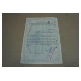 Antique Chicago, Burlington & Quincy Railroad Company Stock Certificate