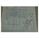 Antique Chicago, Burlington & Quincy Railroad Company Stock Certificate