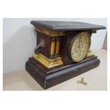 Antique Seth Thomas Asamantine Mantel Clock with Key