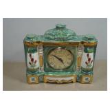 Vintage Lanshire Marble Ceramic Mantel Clock