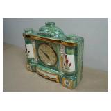 Vintage Lanshire Marble Ceramic Mantel Clock
