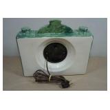 Vintage Lanshire Marble Ceramic Mantel Clock