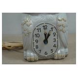 Vintage California Clock Company Jeweled Owl Clock