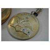 Vintage Budweiser Revolving Pocket Watch Clock Advertising Sign