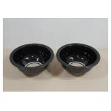 Vintage Pyrex Black Mixing Bowls