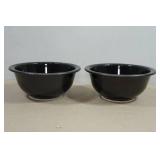 Vintage Pyrex Black Mixing Bowls