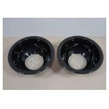Vintage Pyrex Black Mixing Bowls