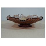 Antique Carnival Glass Fluted Bowl