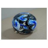 Vintage Hand-Blown Art Glass Paper Weight