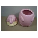 Vintage Shawnee Pottery Pink Elephant Cookie Jar