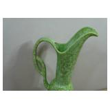 Vintage Royal Haeger Green Drip Glaze Water Pitcher