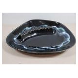 Vintage Royal Haeger Black Crystalline Glaze Ashtray